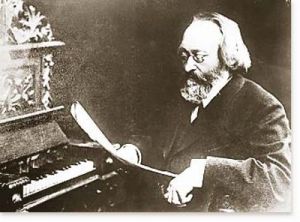 Max Bruch junto al piano